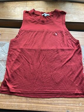 Running Bare Women's Rust Red Sleeveless Tank Top